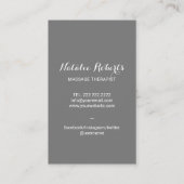 Massagetherapie handen gebalanceerde Rocks Wellnes Visitekaartje (Achterkant)