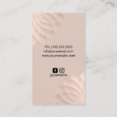 Massagetherapie Handen Geometrische wervelkolom Visitekaartje (Achterkant)