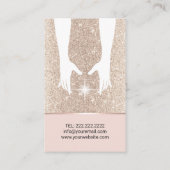 Massagetherapie Hands Spa Gold Glitter Visitekaartje (Achterkant)