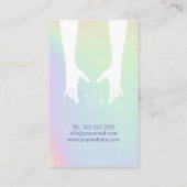 Massagetherapie Hands Spa Holographic Visitekaartje (Achterkant)