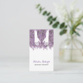Massagetherapie Hands Spa Lavender Visitekaartje (Staand voorkant)