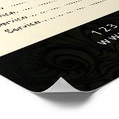 Massagetherapie Healing Hand Energy Spa Prijslijst Poster (Hoek)