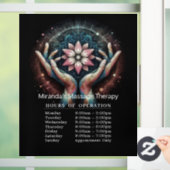Massagetherapie Healing Hands Energie Openingsuren Raamsticker (Huis)