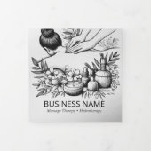 Massagetherapie Healing Hands Energy Spa Trifold Drieluik Kaart (Cover)