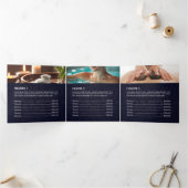 Massagetherapie Healing Hands Energy Spa Trifold Drieluik Kaart (Binnen)