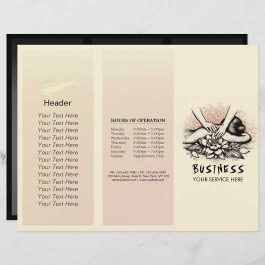 Massagetherapie Healing Hands Energy Spa Wellness (Voorkant / Achterkant)