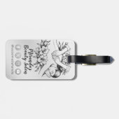 Massagetherapie Healing Hands Energy Spa Wellness Bagagelabel (Achterkant horizontaal)