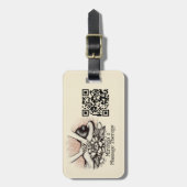 Massagetherapie Healing Hands Energy Spa Wellness Bagagelabel (Voorkant verticaal)