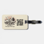 Massagetherapie Healing Hands Energy Spa Wellness Bagagelabel (Achterkant horizontaal)