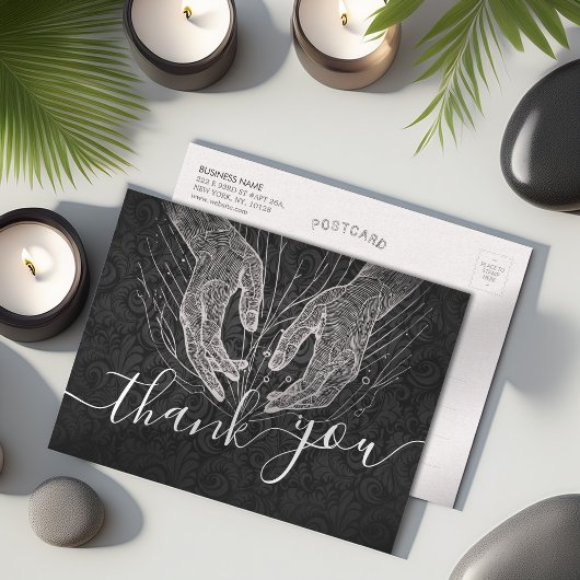 Massagetherapie Healing Hands Energy Spa Wellness Briefkaart