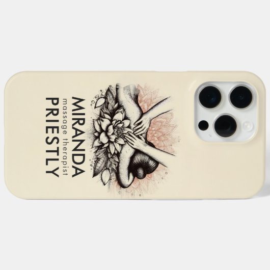 Massagetherapie Healing Hands Energy Spa Wellness Case-Mate iPhone Case (Achterkant (horizontaal))