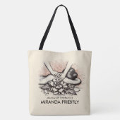 Massagetherapie Healing Hands Energy Spa Wellness Draagtas (Achterkant)