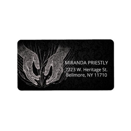 Massagetherapie Healing Hands Energy Spa Wellness Etiket (Voorkant)