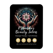 Massagetherapie Healing Hands Energy Spa Wellness Magneet (Verticaal)