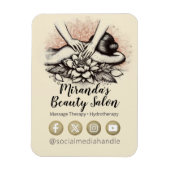 Massagetherapie Healing Hands Energy Spa Wellness Magneet (Verticaal)