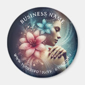 Massagetherapie Healing Hands Energy Spa Wellness Magneet (Voorkant)