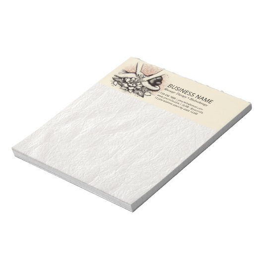 Massagetherapie Healing Hands Energy Spa Wellness Notitieblok (Gedraaid)