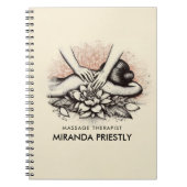 Massagetherapie Healing Hands Energy Spa Wellness Notitieboek (Voorkant)
