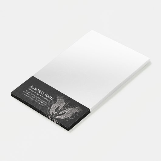 Massagetherapie Healing Hands Energy Spa Wellness Post-it® Notes (Schuin)