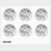 Massagetherapie Healing Hands Energy Spa Wellness Ronde Sticker (Vel)