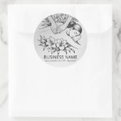 Massagetherapie Healing Hands Energy Spa Wellness Ronde Sticker (Tas)