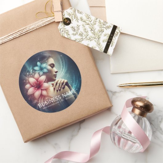 Massagetherapie Healing Hands Energy Spa Wellness Ronde Sticker (Geschenken)