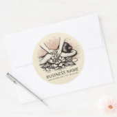 Massagetherapie Healing Hands Energy Spa Wellness Ronde Sticker (Envelop)