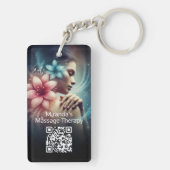 Massagetherapie Healing Hands Energy Spa Wellness Sleutelhanger (achterkant)