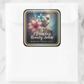 Massagetherapie Healing Hands Energy Spa Wellness Vierkante Sticker (Tas)