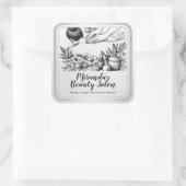 Massagetherapie Healing Hands Energy Spa Wellness Vierkante Sticker (Tas)