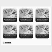 Massagetherapie Healing Hands Energy Spa Wellness Vierkante Sticker (Vel)