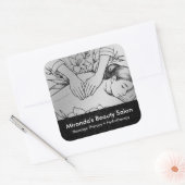 Massagetherapie Healing Hands Energy Spa Wellness Vierkante Sticker (Envelop)