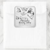Massagetherapie Healing Hands Energy Spa Wellness Vierkante Sticker (Tas)