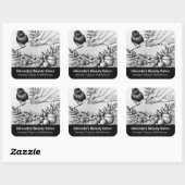 Massagetherapie Healing Hands Energy Spa Wellness Vierkante Sticker (Vel)