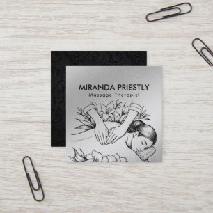 Massagetherapie Healing Hands Energy Spa Wellness Vierkante Visitekaartje