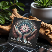 Massagetherapie Healing Hands Energy Spa Wellness Vierkante Visitekaartje