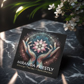 Massagetherapie Healing Hands Energy Spa Wellness Vierkante Visitekaartje