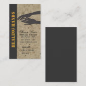 Massagetherapie - Healing Hands Visitekaartje (Voorkant / Achterkant)