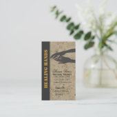 Massagetherapie - Healing Hands Visitekaartje (Staand voorkant)