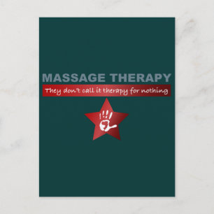 Massagetherapie in Ruby Red Briefkaart