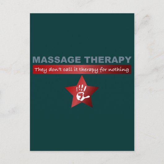 Massagetherapie in Ruby Red Briefkaart (Voorkant)