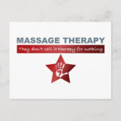 Massagetherapie in Ruby Red Briefkaart (Voorkant)