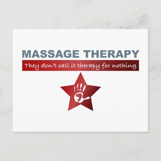 Massagetherapie in Ruby Red Briefkaart (Voorkant)