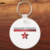 Massagetherapie in Ruby Red Sleutelhanger (Voorkant)