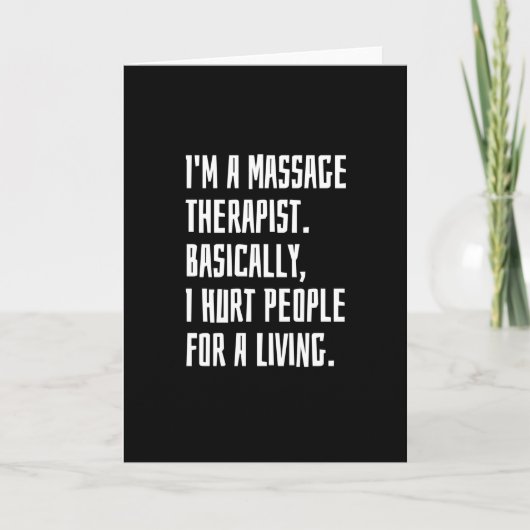 Massagetherapie Kaart (Voorkant)