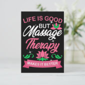 Massagetherapie Kaart (Staand voorkant)
