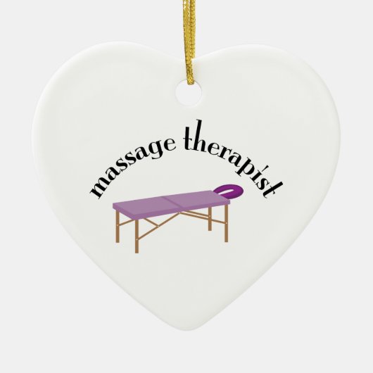 Massagetherapie Keramisch Ornament (Voorkant)