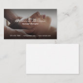 Massagetherapie | Massage kop Visitekaartje (Voorkant / Achterkant)