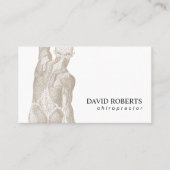 Massagetherapie met chiropractor visitekaartje (Voorkant)