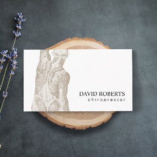 Massagetherapie met chiropractor visitekaartje